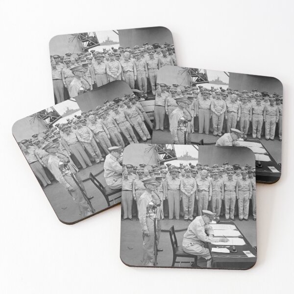 Item preview, General MacArthur Signing The Japanese Surrender designed and sold by warishellstore.