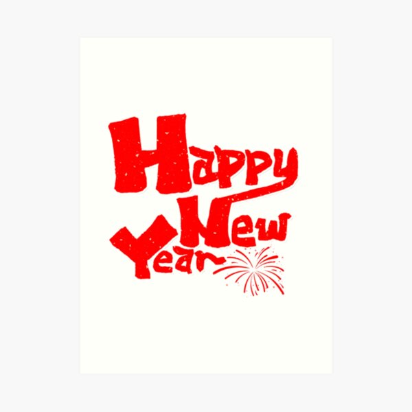 Happy New Year Art Print