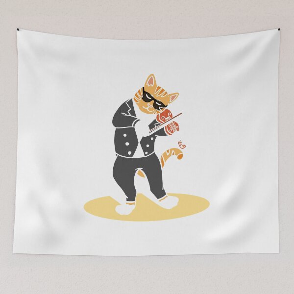 Item preview, Cat Orchestra Violinist Musician Musical Pet Lover designed and sold by haselshirt.