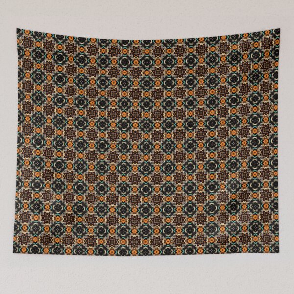 Item preview, Orange Green Psychedelic Pattern designed and sold by RiaBubble.