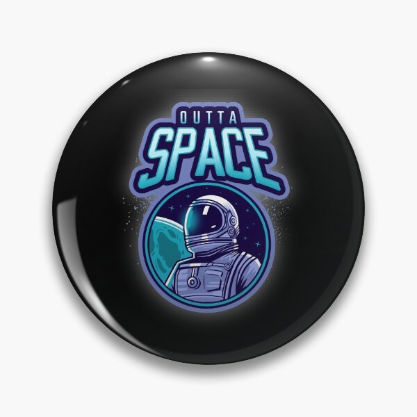 Item preview, OUTTA SPACE Astronaut in the galaxy space art  designed and sold by Almazik27.