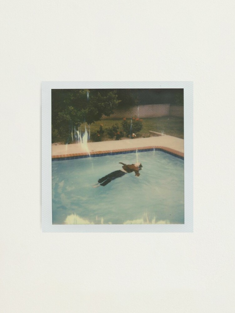 Alternate view of Girl in Red - dead girl in the pool Photographic Print