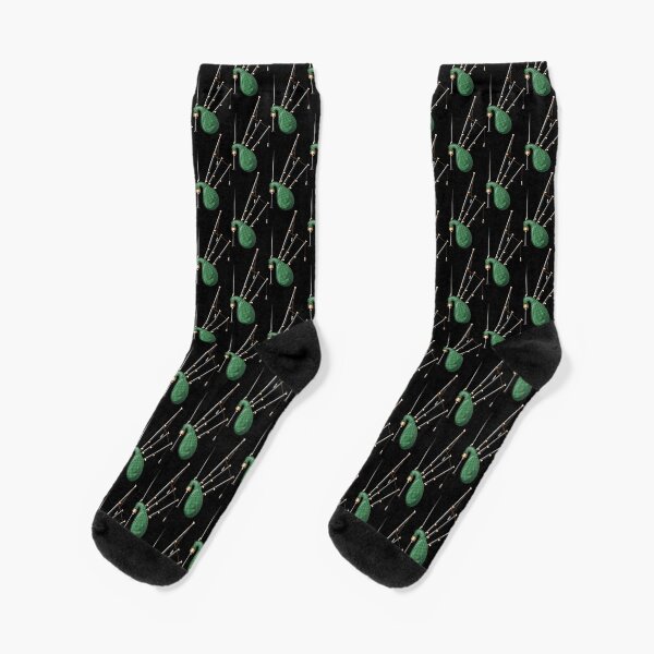 scottish bagpipe green Socks