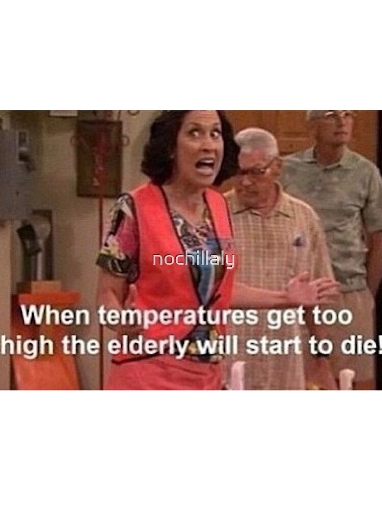 When Temperatures Get Too High, the Elderly Will Start to Die (icarly)  Drawstring Bag