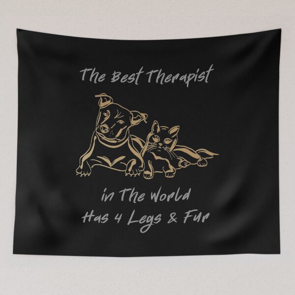 Item preview, The Best Therapist In The World Has 4 Legs & Fur designed and sold by ColorfulMystic.