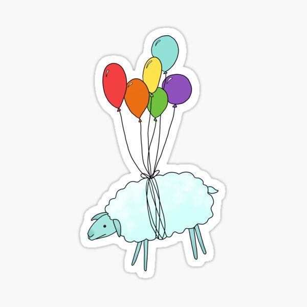 Cloud Sheep Sticker