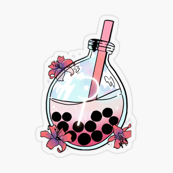 WHM Boba Transparent Sticker