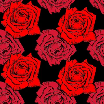 Artwork thumbnail, Big Roses by RKHobbs