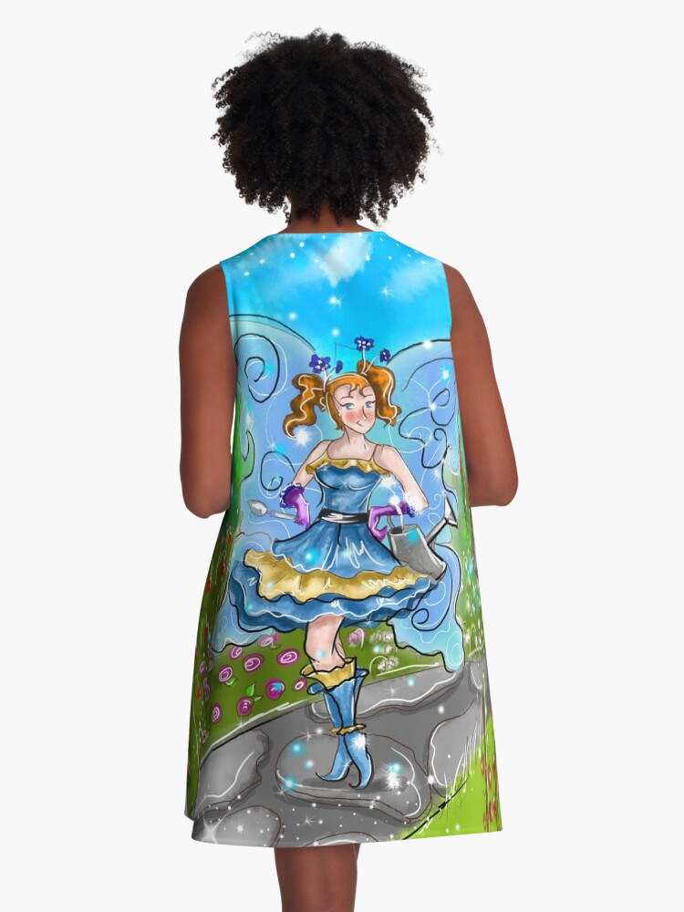 Thumbnail 3 of 4, A-Line Dress, Stella The Starter Kit Fairy™ designed and sold by TeelieTurner.