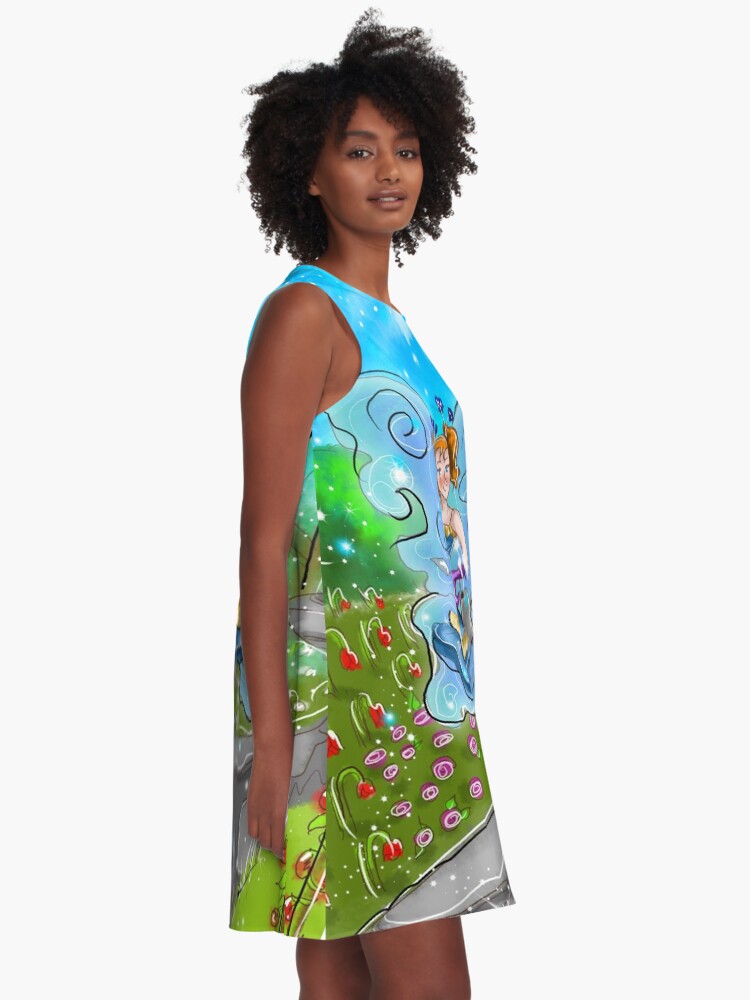 Thumbnail 2 of 4, A-Line Dress, Stella The Starter Kit Fairy™ designed and sold by TeelieTurner.