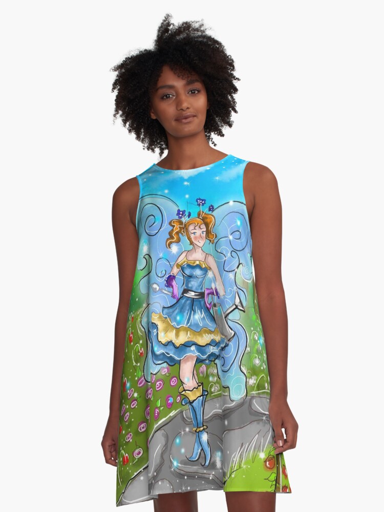 Thumbnail 1 of 4, A-Line Dress, Stella The Starter Kit Fairy™ designed and sold by TeelieTurner.