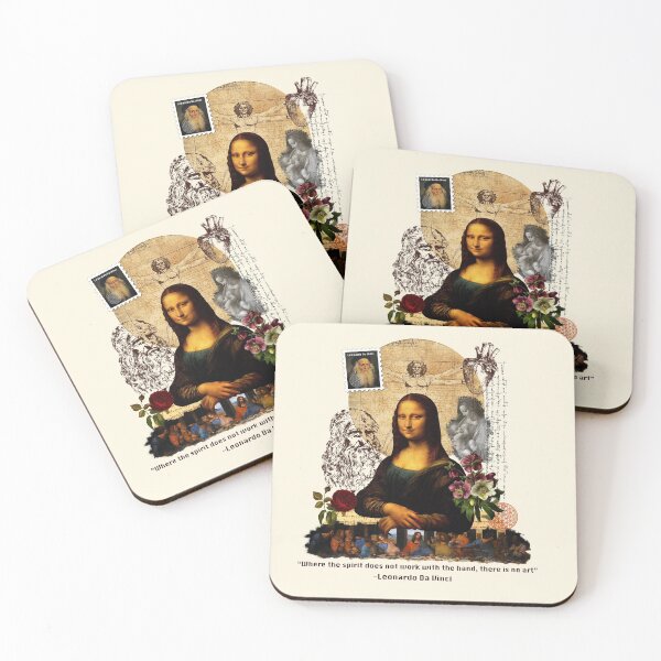 Item preview, Da Vinci Collage - Monalisa Art designed and sold by NirvanaxStudio.