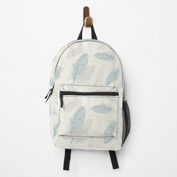 Item preview, Feather Pattern - Tan, Cream, White and Teal designed and sold by rianfee.