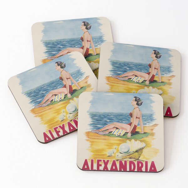 Item preview, Alexandria vintage travel poster designed and sold by stickart-marek.