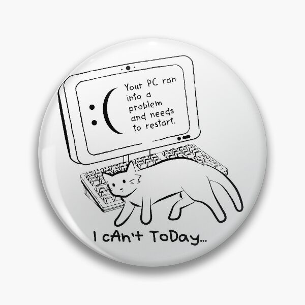 Item preview, I Can't Today Cat designed and sold by littlebearart.
