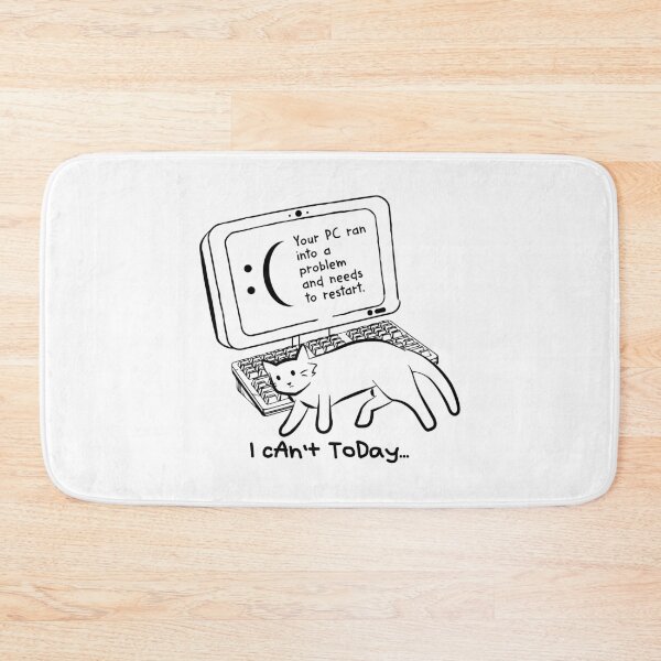 Item preview, I Can't Today Cat designed and sold by littlebearart.