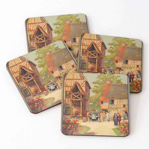Item preview, Pont Audemer vintage travel poster designed and sold by stickart-marek.