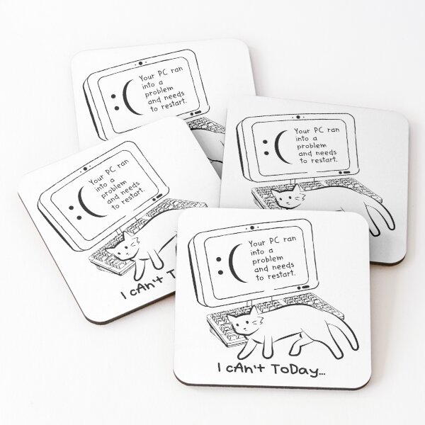 Item preview, I Can't Today Cat designed and sold by littlebearart.