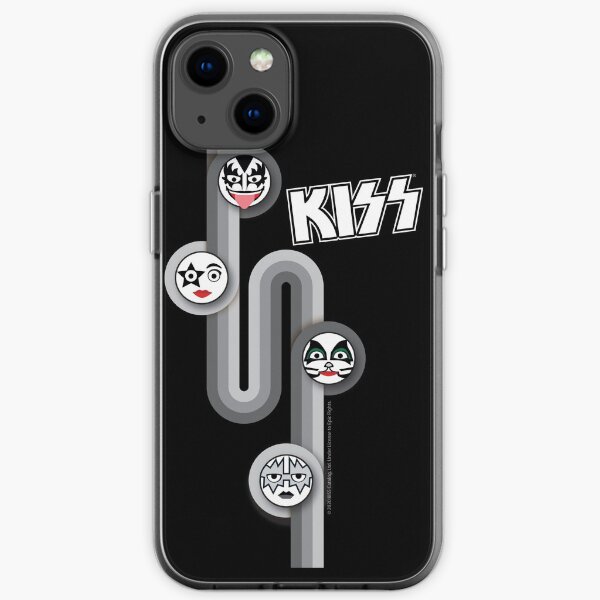 Kiss - Retro Faces iPhone Soft Case