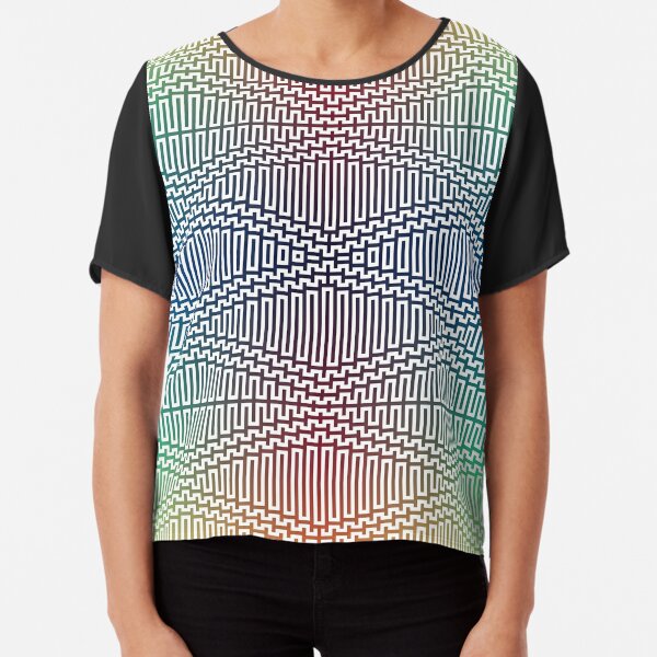 Scientific, Artistic, and Psychedelic Prints on Awesome Products Chiffon Top