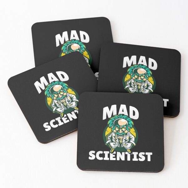 MAD SCIENTIST Coasters (Set of 4)