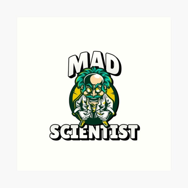 Mad Scientist Wall Art Redbubble - mad scientist hair roblox