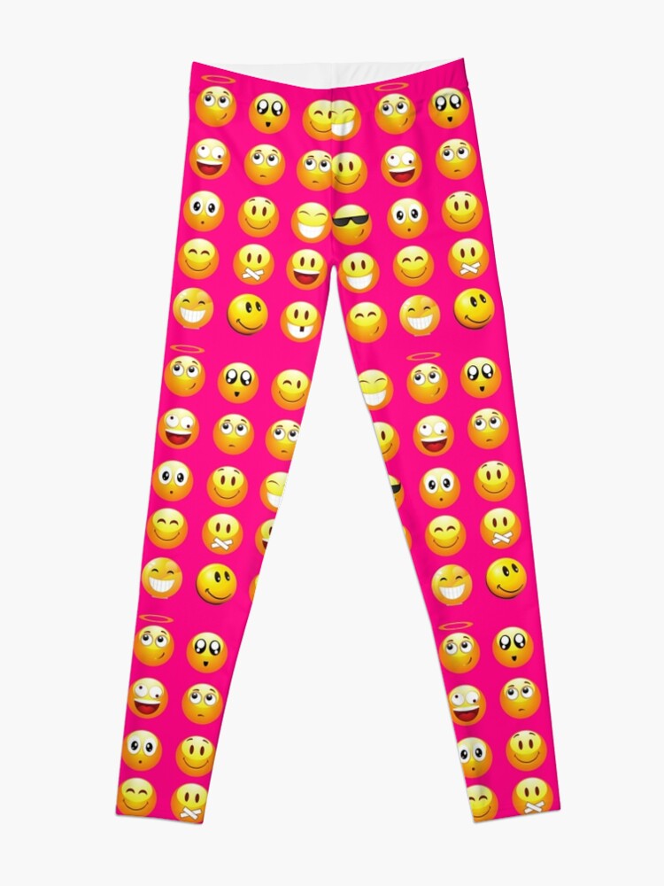 Girls Emoji Print Leggings