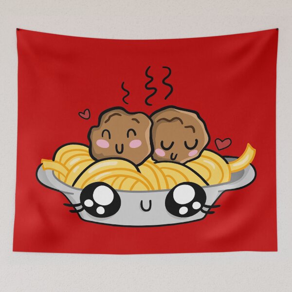 Item preview, Spaghetti and Meatballs Love - Food Inseparable Couple designed and sold by ShareYourFaith.