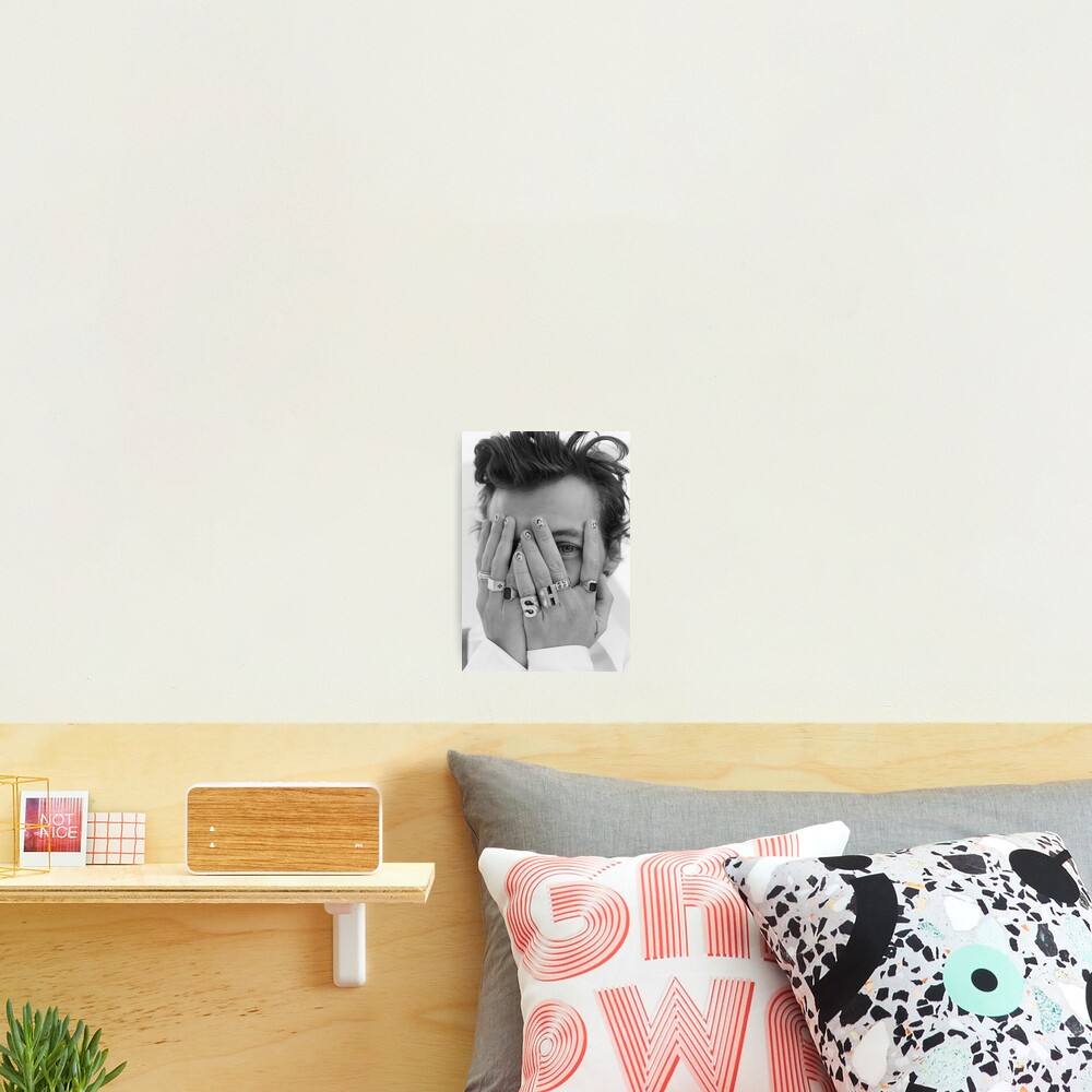 harrystyles black and white Photographic Print