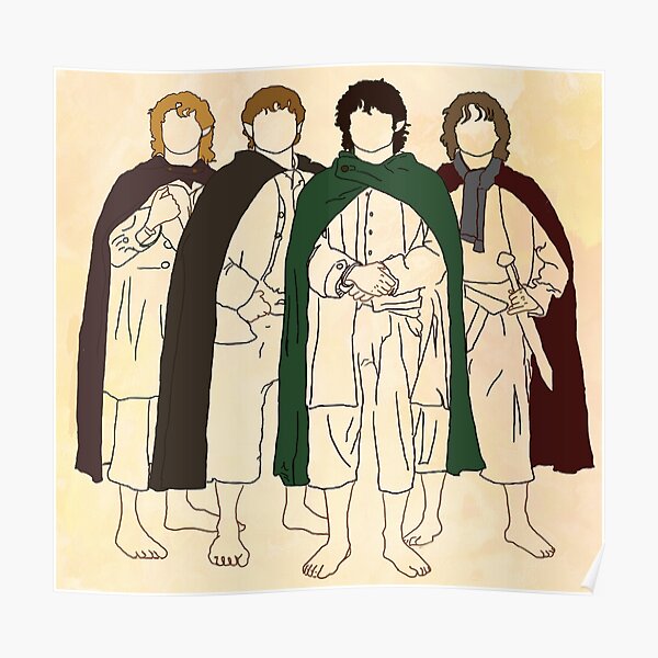 The Four Halflings Poster