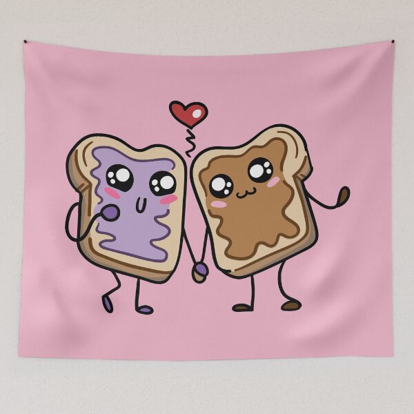 Item preview, Peanut Butter and Jelly Sandwich Love  - Food Couple designed and sold by ShareYourFaith.