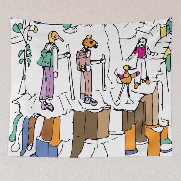 Item preview, Its a Long Way Down, TeresaTown at Redbubble 2020 designed and sold by Mark Stansberry.