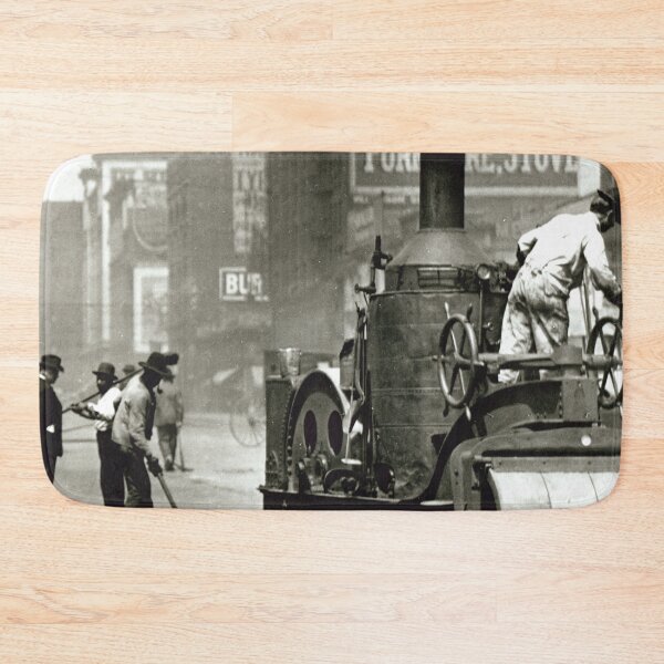 Item preview, Street Workers Using a Steam Roller designed and sold by Ouijawedge.