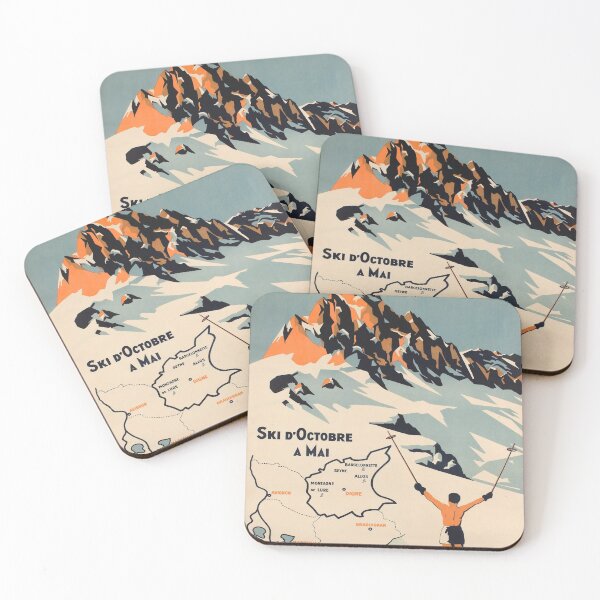 Aperçu de l'œuvre Basses-Alpes affiche vintage créée et vendue par stickart-marek.