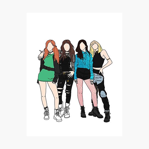 Black Pink Boombayah Photographic Prints | Redbubble