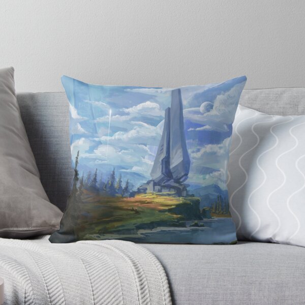 Zeta Halo Throw Pillow
