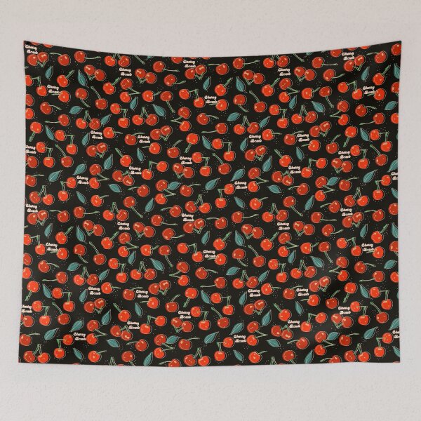 Item preview, Cherry Cherries Cherry Bomb Illustration Summer Fruit Pattern designed and sold by mythandframe.