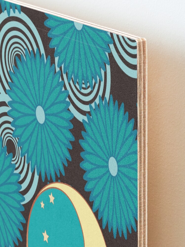 Alternate view of Moon in the Flowers Mounted Print