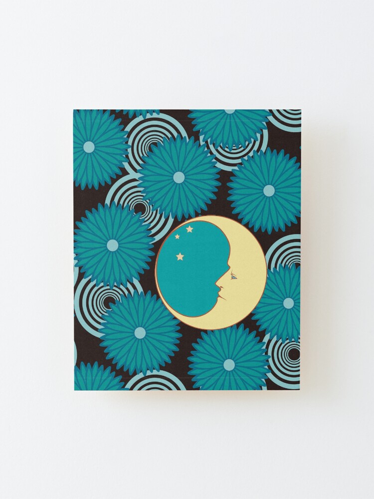 Alternate view of Moon in the Flowers Mounted Print
