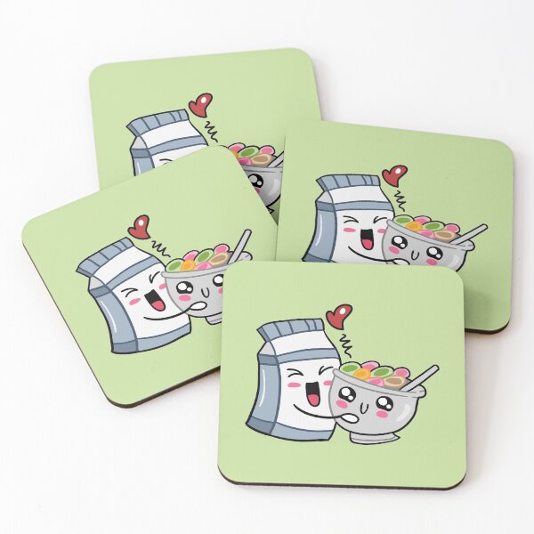 Item preview, Cute Milk and Cereal Love - Food Couple designed and sold by ShareYourFaith.