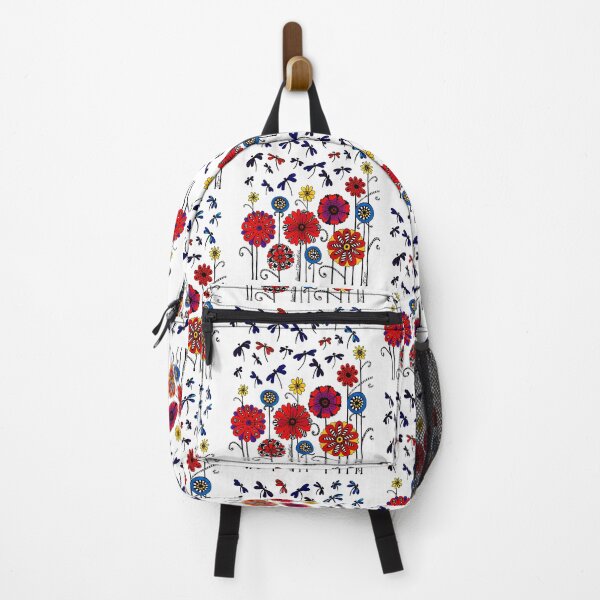 Flowers and Dragonflies Backpack