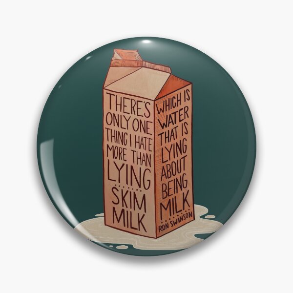 Item preview, Ron Swanson Hates Skim Milk designed and sold by RebekahLynne.