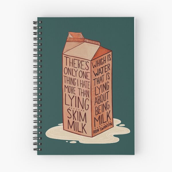 Item preview, Ron Swanson Hates Skim Milk designed and sold by RebekahLynne.