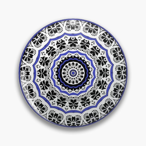 Aperçu de l'œuvre  motif indigo et blanc. créée et vendue par NewDesign69.
