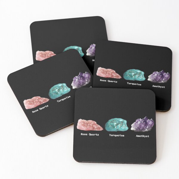 Item preview, Rose Quartz, Turquoise, Amethyst - With Names designed and sold by LavenderMae.