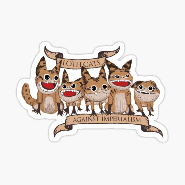 Loth Cats Against Imperialism Sticker