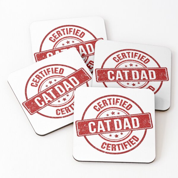 Item preview, Certified Cat Dad, Funny Gift For Dad designed and sold by DinoSpirit.