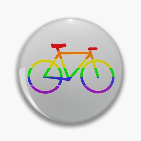 Item preview, Rainbow Pride Bike (Grey Background) - LGBTQ+ designed and sold by Anaquin.