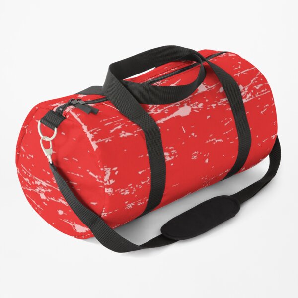 Solid Color Grunge Red, Rood, Rouge, Rot, Rojo Duffle Bag