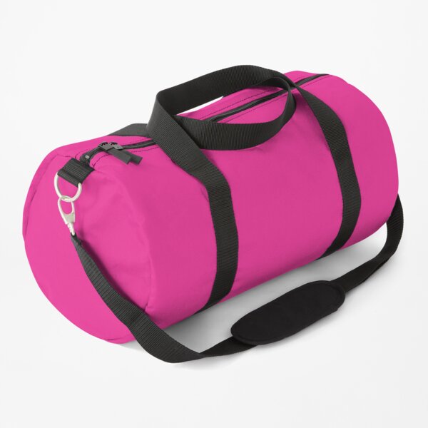 Hot Pink Color Solid Roze, Rose, Pink, Rosado Duffle Bag